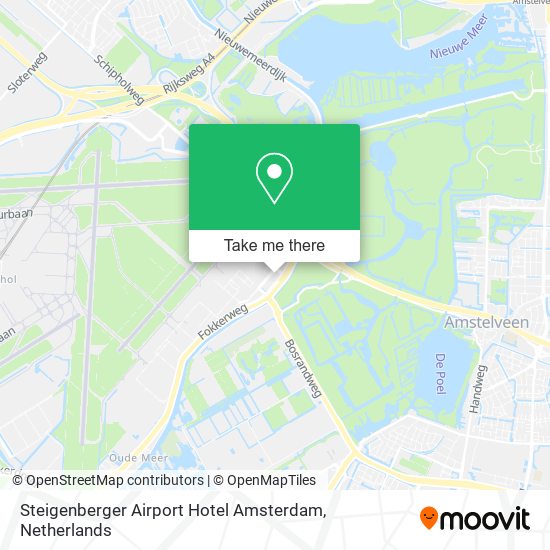 Steigenberger Airport Hotel Amsterdam map