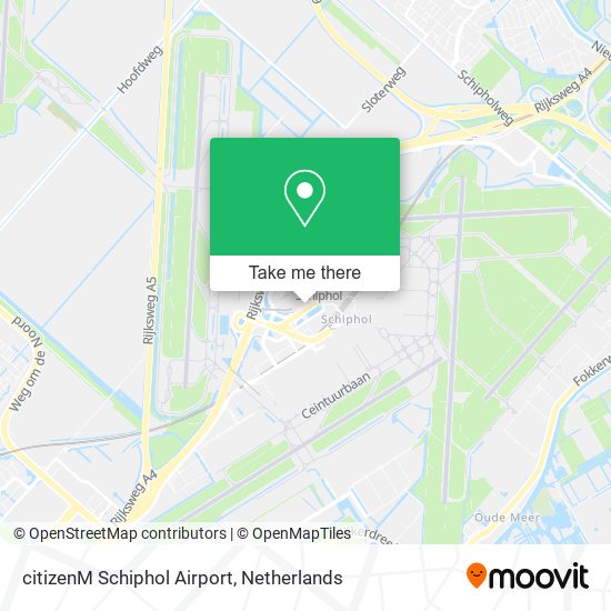 citizenM Schiphol Airport map