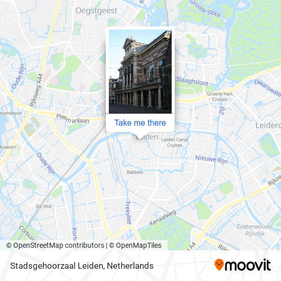 Stadsgehoorzaal Leiden map