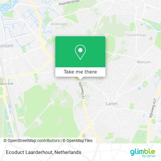 Ecoduct Laarderhout map