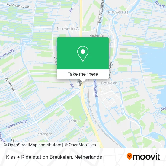 Kiss + Ride station Breukelen map
