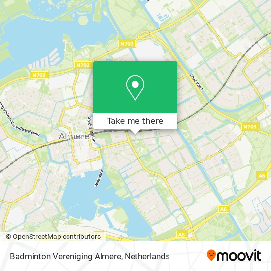 Badminton Vereniging Almere Karte