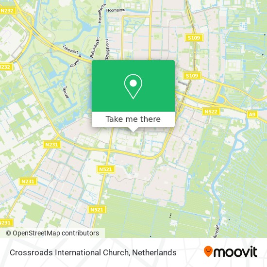 Crossroads International Church map