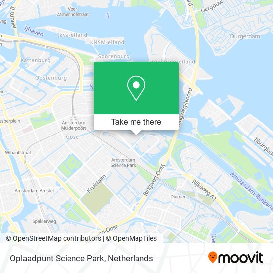 Oplaadpunt Science Park map