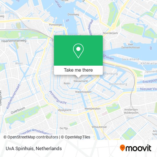 UvA Spinhuis map