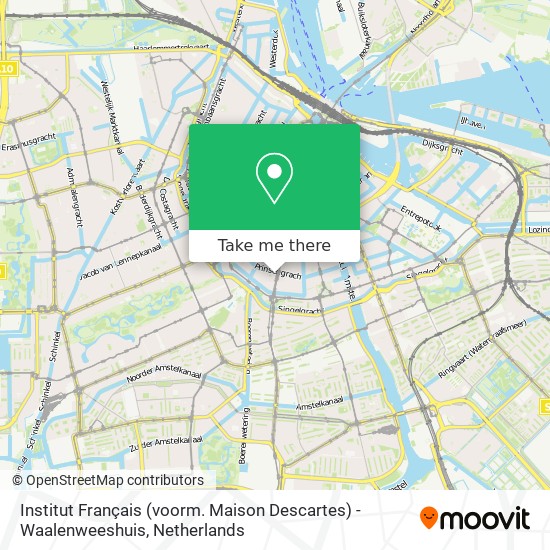 Institut Français (voorm. Maison Descartes) - Waalenweeshuis map