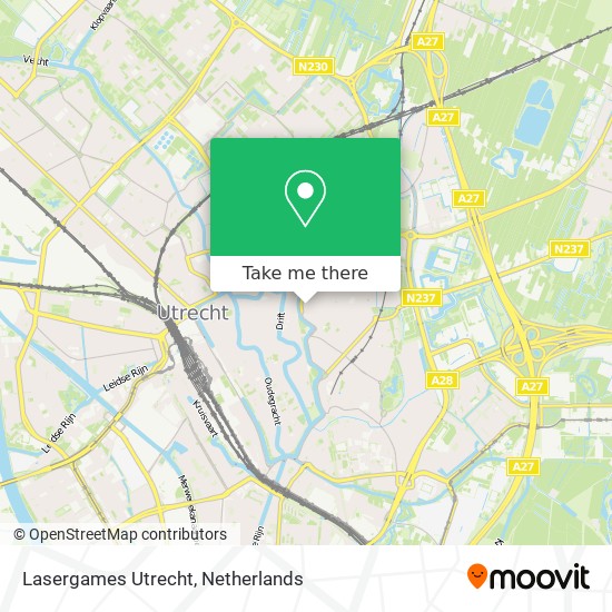 Lasergames Utrecht map