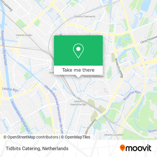 Tidbits Catering map