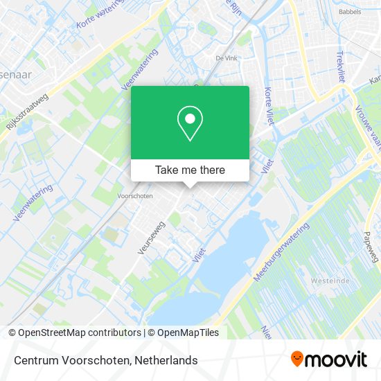 Centrum Voorschoten map