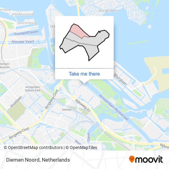 Diemen Noord map