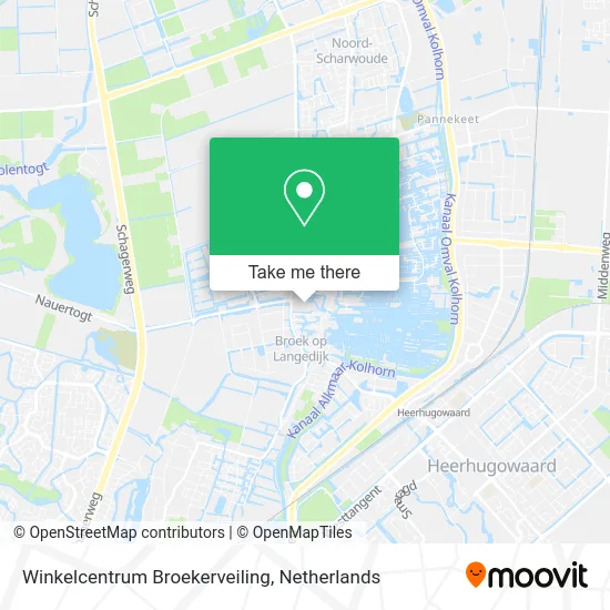Winkelcentrum Broekerveiling map