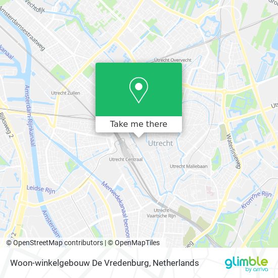 Woon-winkelgebouw De Vredenburg map