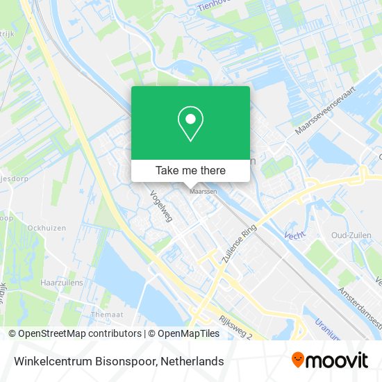 Winkelcentrum Bisonspoor map