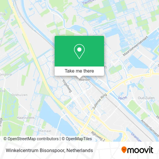 Winkelcentrum Bisonspoor map