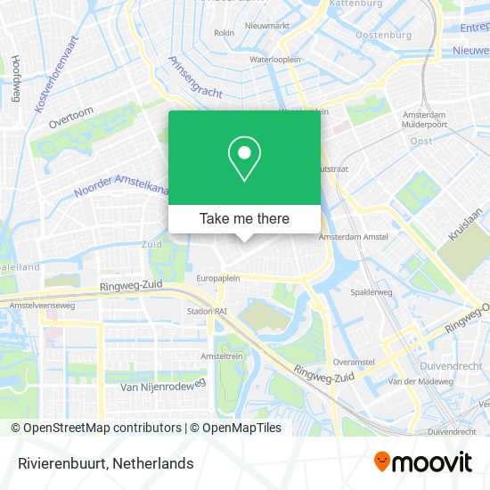 Rivierenbuurt map