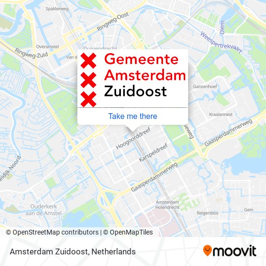 Amsterdam Zuidoost map