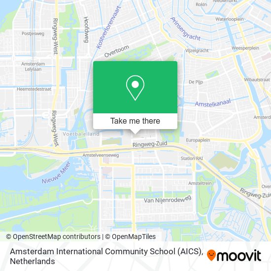 Amsterdam International Community School (AICS) Karte