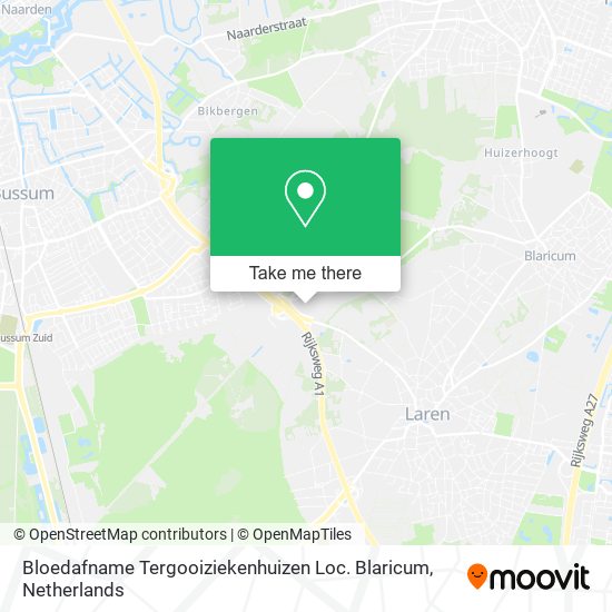 Bloedafname Tergooiziekenhuizen Loc. Blaricum map