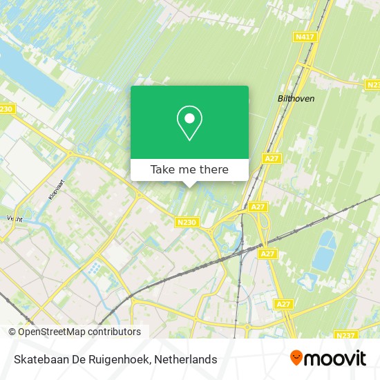 Skatebaan De Ruigenhoek map