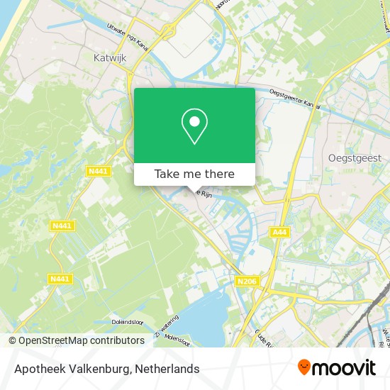 Apotheek Valkenburg map