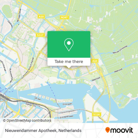 Nieuwendammer Apotheek map