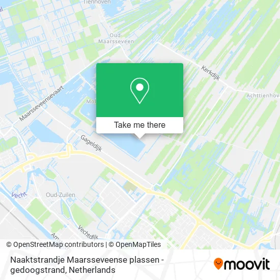 Naaktstrandje Maarsseveense plassen - gedoogstrand map