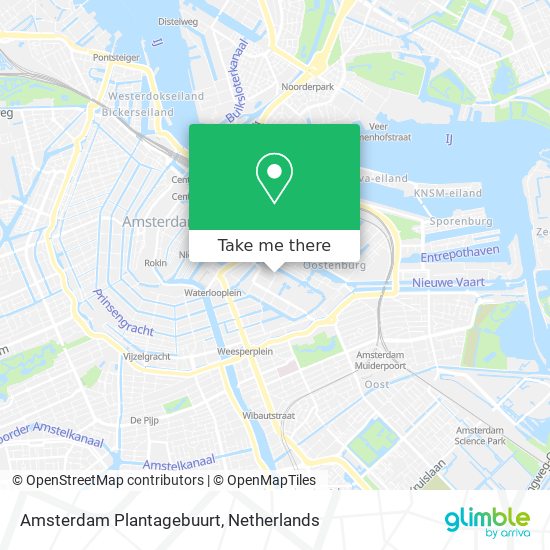 Amsterdam Plantagebuurt map