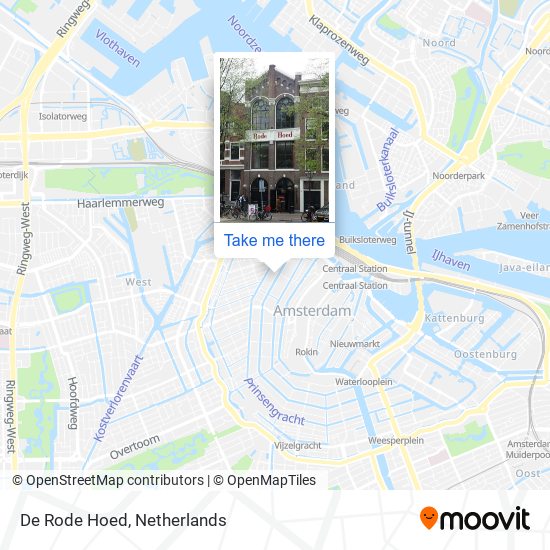 Premisse Macadam Hoogland How to get to De Rode Hoed in Amsterdam by Bus, Train, Light Rail or Metro?