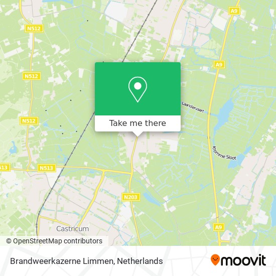 Brandweerkazerne Limmen map