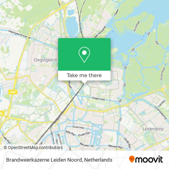 Brandweerkazerne Leiden Noord Karte