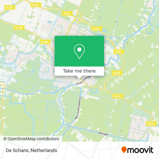 De Schans map