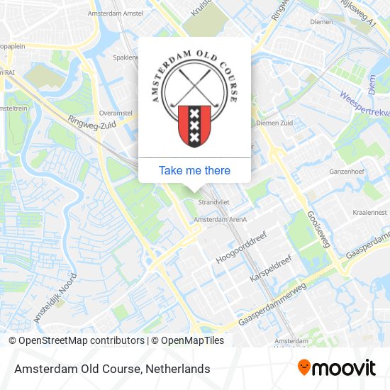 Amsterdam Old Course map