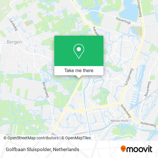 Golfbaan Sluispolder map