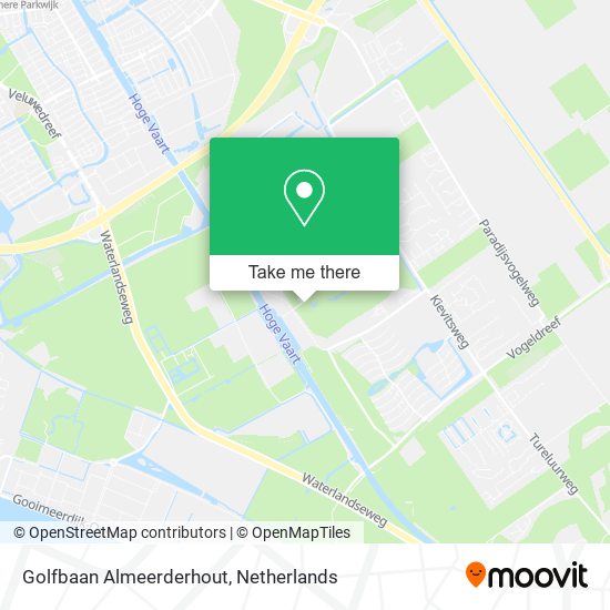 Golfbaan Almeerderhout map