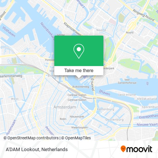 A'DAM Lookout map