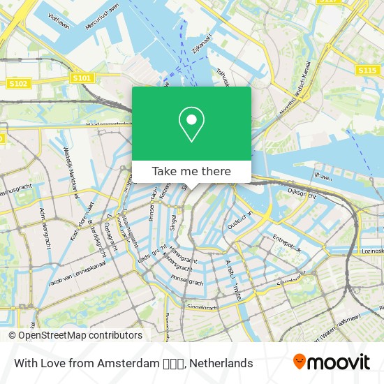 With Love from Amsterdam  map