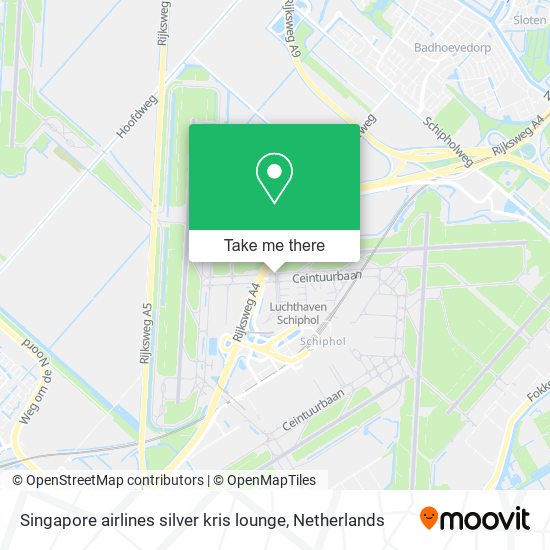 Singapore airlines silver kris lounge Karte