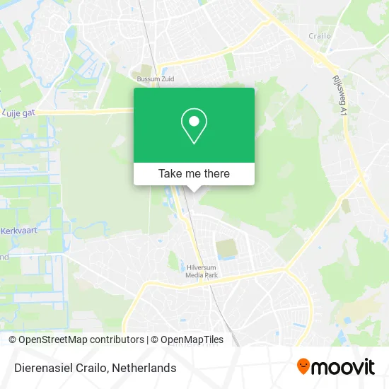 Dierenasiel Crailo map