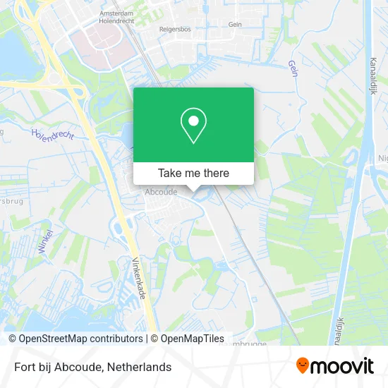 Fort bij Abcoude map