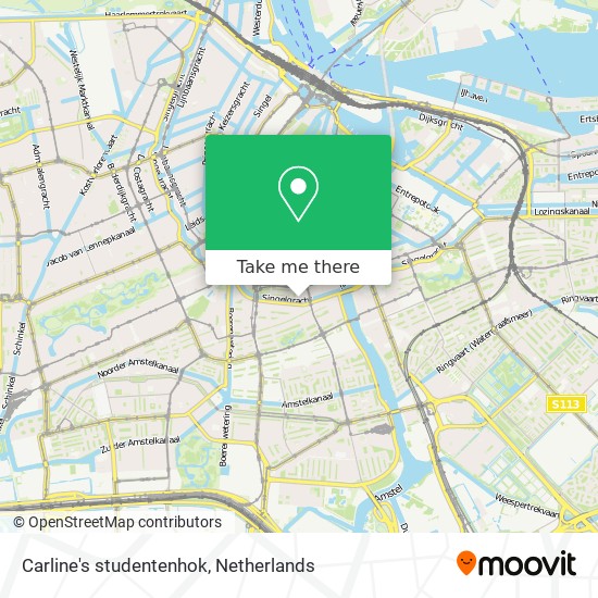 Carline's studentenhok map