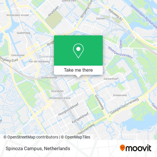 Spinoza Campus map