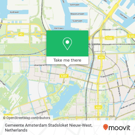 Gemeente Amsterdam Stadsloket Nieuw-West Karte