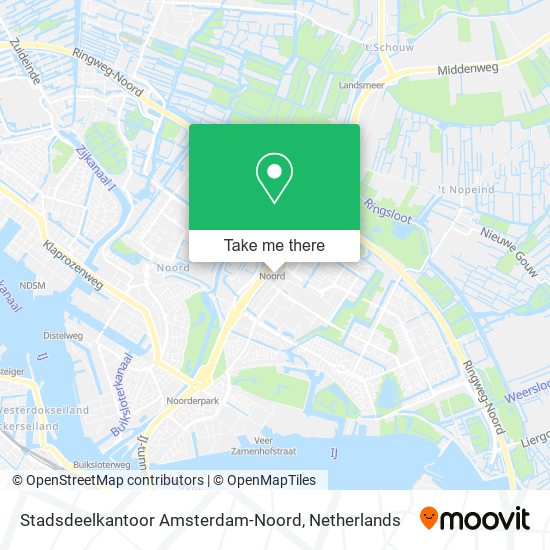 Stadsdeelkantoor Amsterdam-Noord map