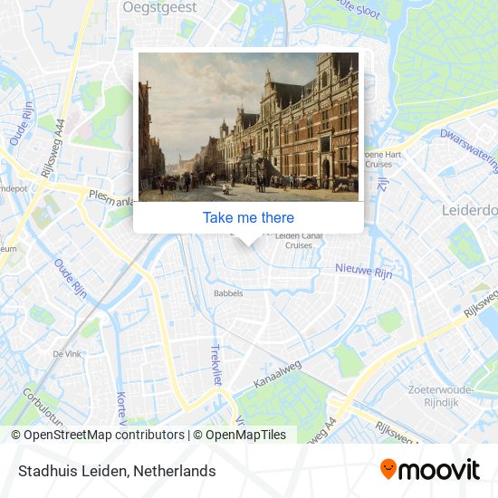 Stadhuis Leiden map