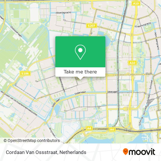 Cordaan Van Ossstraat map