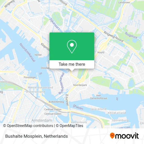 Bushalte Mosplein map