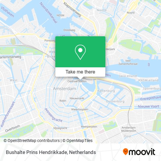 Bushalte Prins Hendrikkade map