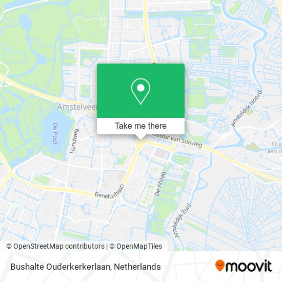 Bushalte Ouderkerkerlaan map