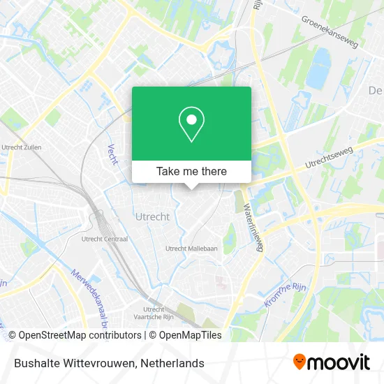 Bushalte Wittevrouwen map