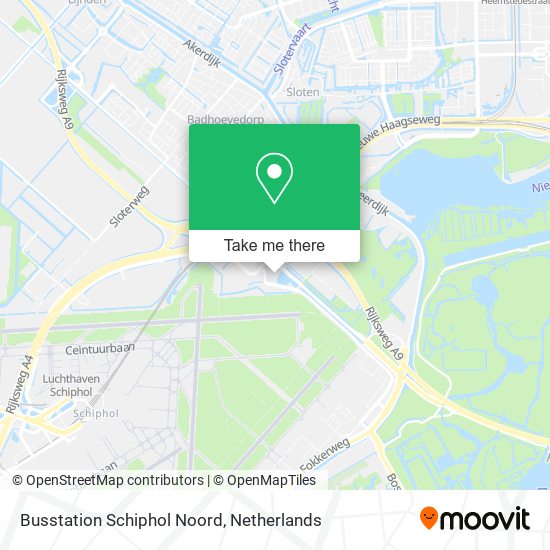 Busstation Schiphol Noord map